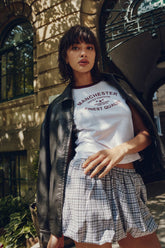 Bubble Micro Skirt with Shorts