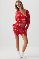 Hello Kitty Crop Top PJ Set