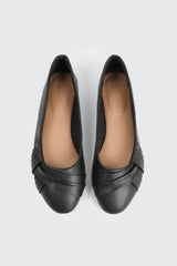 Pleated Ballet Flats