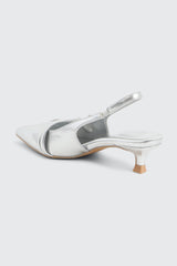 Patent Double Buckle Slingback Pumps