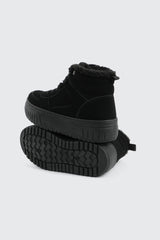 Faux Fur Lined High Top Sneakers