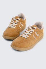 Faux suede & Metallic Sneakers