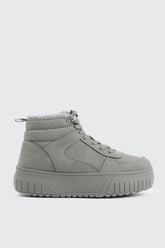 Faux Fur Lined High Top Sneakers