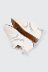 Faux Suede & Leather Contrast Sneakers