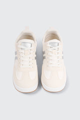 Faux Suede & Leather Contrast Sneakers