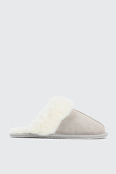 Mule Slippers with Fur Lining
