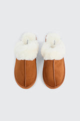Mule Slippers with Fur Lining