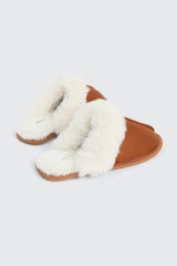 Mule Slippers with Fur Lining