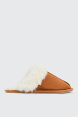 Mule Slippers with Fur Lining