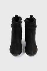 Faux Fur Lined Ankle Boots