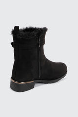 Faux Fur Lined Ankle Boots