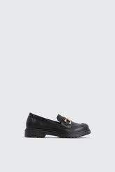 Loafers with Metal Ornament Detail