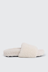 Curly Faux Fur Slippers