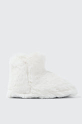 Faux Fur Bootie Slippers