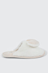 3D Heart Faux Fur Slippers