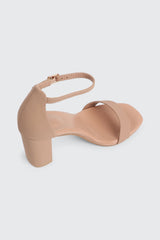 Faux Suede High Heel Sandals