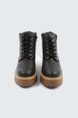 Faux Fur Lined Hiker Boots