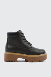 Faux Fur Lined Hiker Boots