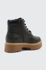 Faux Fur Lined Hiker Boots