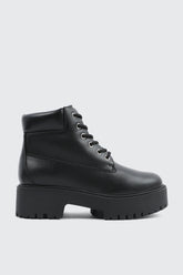 Faux Fur Lined Hiker Boots
