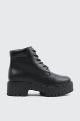 Faux Fur Lined Hiker Boots