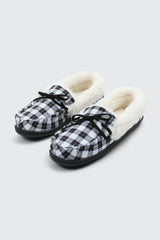 Plaid Moccasin Slippers