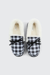 Plaid Moccasin Slippers