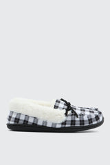 Plaid Moccasin Slippers