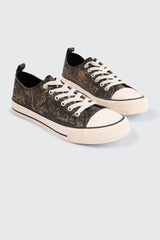 Camouflage Low Top Canvas Sneakers