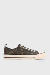 Camouflage Low Top Canvas Sneakers