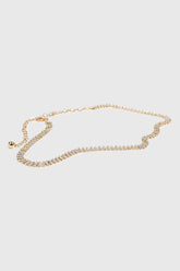 Rhinestone Chain Belt