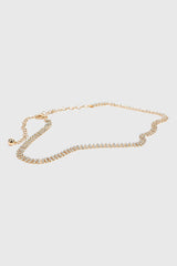 Rhinestone Chain Belt