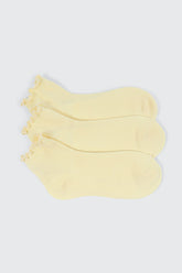 3-Pack Lettuce Edge Demi Crew Socks