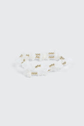 2-Pack Semi-Precious Stone Bracelets
