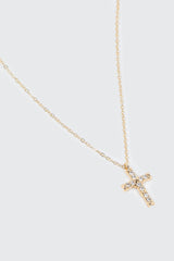 14K Gold Plated Cross Necklace