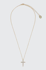14K Gold Plated Cross Necklace