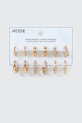 6-Pack Assorted Hoop Earrings