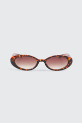 Slim Oval Sunglasses