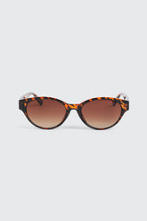 Slim Oval Cateye Sunglasses