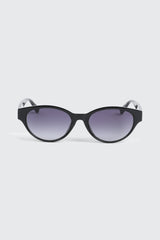 Slim Oval Cateye Sunglasses