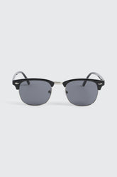 Metal Browline Clubmaster Sunglasses