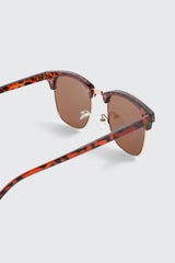 Metal Browline Clubmaster Sunglasses