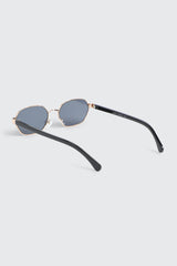 Slim Geometric Metal Sunglasses