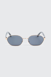Slim Geometric Metal Sunglasses