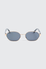 Slim Geometric Metal Sunglasses