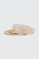 2-Pack Resin & Metal Bangles