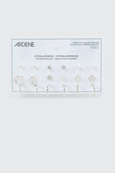 9-Pack Hoop and Stud Earrings