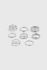 8-Pack Assorted Rings