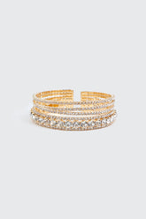 Multi Row Rhinestone Bracelet