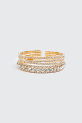 Multi Row Rhinestone Bracelet